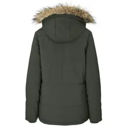 Ladies Cederberg Parka Jacket Olive Back